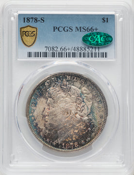 1878-S $1 CAC Morgan Dollar PCGS MS66+