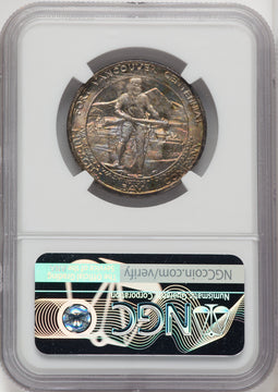 1925 50C Vancouver Commemorative Silver NGC MS68