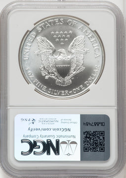 1998 S$1 Silver Eagle Thomas Uram NGC MS70