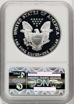 1990-S S$1 Silver Eagle Brown Label NGC PF70