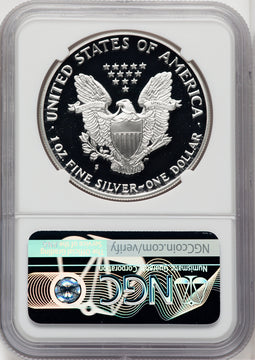 1990-S S$1 Silver Eagle Mike Castle NGC PF70