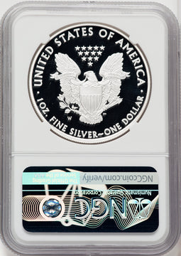 2008-W S$1 Silver Eagle First Strike Mike Castle NGC PF70