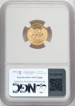 1873 $2.50 Open 3 CAC Liberty Quarter Eagle NGC MS64+