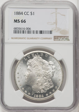 1884-CC $1 Morgan Dollar NGC MS66 (766979007)