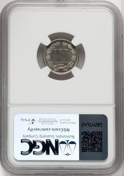 1878 3CN Proof Three Cent Nickel NGC PR68