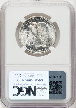 1938-D 50C Walking Liberty Half Dollar NGC MS66+ (766863002)