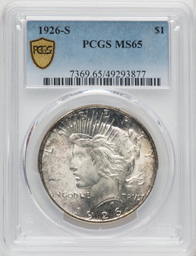 1926-S $1 Peace Dollar PCGS MS65 (506215015)