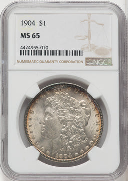 1904 $1 Morgan Dollar NGC MS65 (506218007)