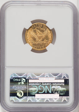 1892-CC $5 Liberty Half Eagle NGC MS62
