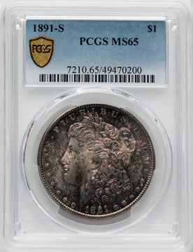 1891-S $1 Morgan Dollar PCGS MS65 (766018002)