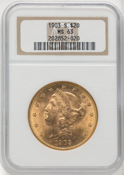 1903-S $20 Liberty Double Eagle NGC MS63 (767747007)