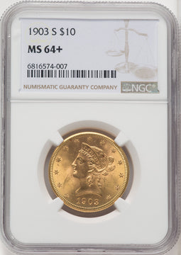 1903-S $10 Liberty Eagle NGC MS64+