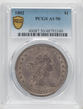 1802 S$1 Early Dollar PCGS AU50