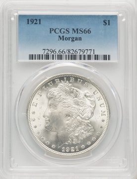 1921 $1 Morgan Morgan Dollar PCGS MS66 (768119038)