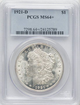 1921-D $1 Morgan Dollar PCGS MS64+