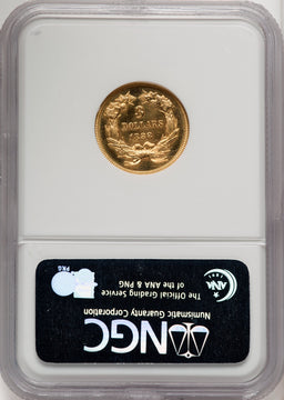1888 $3 CA Proof Three Dollar Gold Pieces NGC PR65