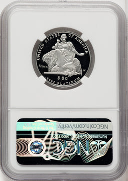 2004-W P$50 Half-Ounce Platinum Eagle Mike Castle NGC PF70