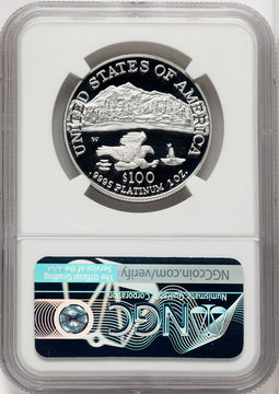 2002-W $100 One-Ounce Platinum Eagle Statue of Liberty Mike Castle NGC PF70