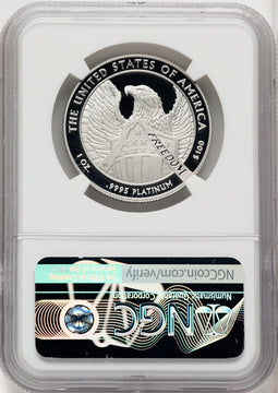 2007-W $100 One-Ounce Platinum Eagle Statue of Liberty Mike Castle NGC PF70