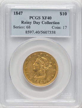 1847 $10 Liberty Eagle PCGS XF40