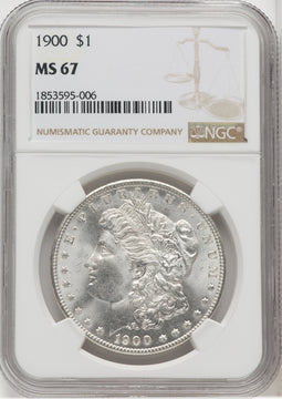1900 $1 Morgan Dollar NGC MS67 (765810039)
