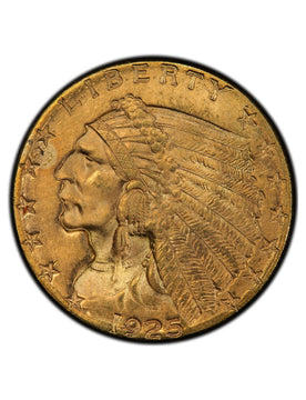 Random Date 1908-1929 Indian $2.5 Gold Eagle Coin AU