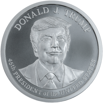 2 oz President Donald J. Trump Silver Round BU