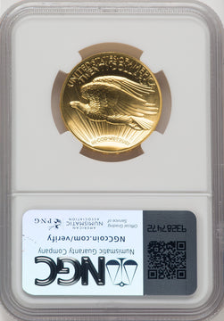 2009 $20 One-Ounce Gold Ultra High Relief Twenty Dollar Jeff Garrett Red Book NGC MS70 (767811007)