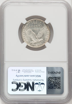 1916 25C Standing Liberty Standing Liberty Quarter NGC AU58