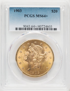 1903 $20 Liberty Double Eagle PCGS MS64+ (506223021)