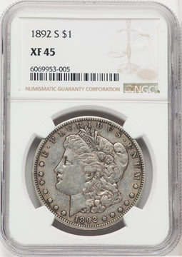 1892-S Morgan Dollar NGC XF45