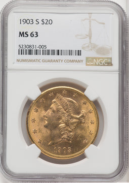 1903-S $20 Liberty Double Eagle NGC MS63 (766938006)