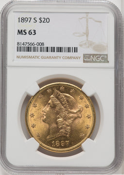 1897-S $20 Liberty Double Eagle NGC MS63 (171415014)