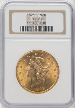 1898-S $20 Liberty Double Eagle NGC MS63 (766556008)