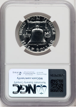 1955 50C Mike Castle Franklin Series Proof Franklin Half Dollar NGC PR69