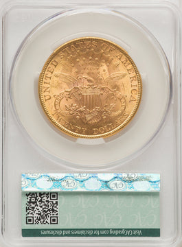 1895 $20 Liberty Double Eagle CACG MS64