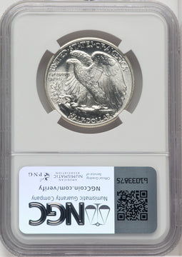 1943 50C Walking Liberty Half Dollar NGC MS67 (768260007)