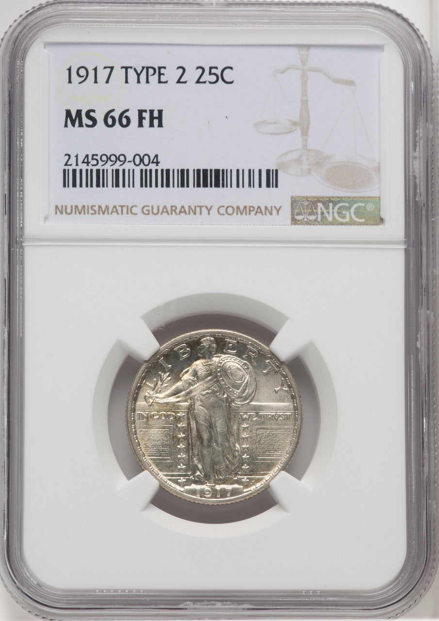 1917 25C Type Two FH Standing Liberty Quarter NGC MS66 | LCR Coin