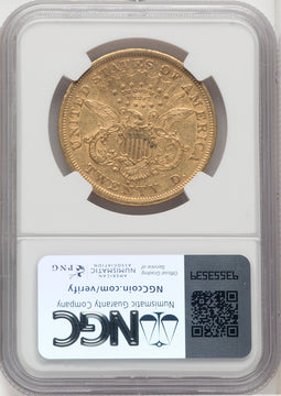 1872-S $20 Liberty Double Eagle NGC AU55 (504872002)