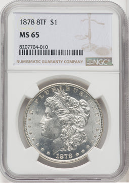 1878 8TF Morgan Dollar NGC MS65 (768242007)
