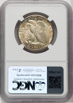 1936-D 50C Walking Liberty Half Dollar NGC MS66+