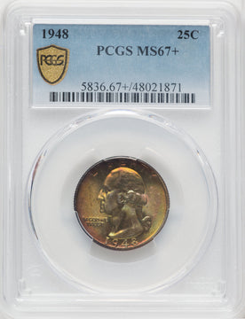1948 25C Washington Quarter PCGS MS67+ (759130001)