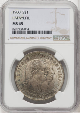1900 Lafayette Dollar Commemorative Silver NGC MS65