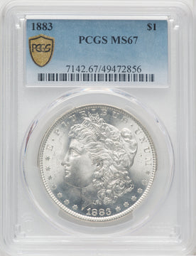 1883 Morgan Dollar PCGS MS67