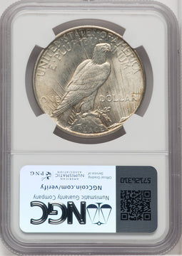 1934 Peace Dollar NGC MS65
