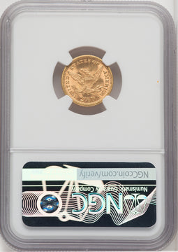 1878 $2.50 Liberty Quarter Eagle NGC MS65 (768602050)