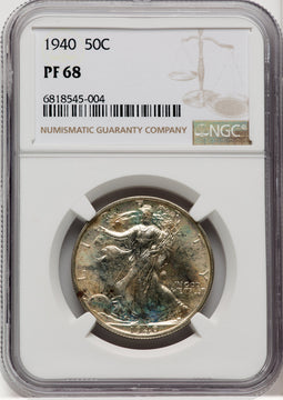 1940 50C Proof Walking Liberty Half Dollar NGC PR68 (768671029)