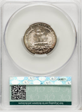 1945-D 25C CACG Plus Washington Quarter CACG MS67+
