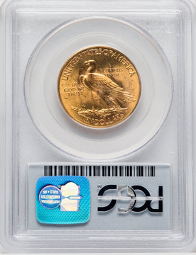1932 $10 CAC Blue Gradient Indian Eagle PCGS MS63