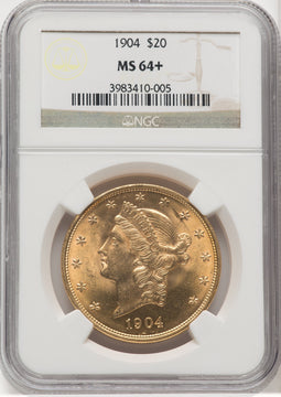 1904 $20 Liberty Liberty Double Eagle NGC MS64+ (768885015)